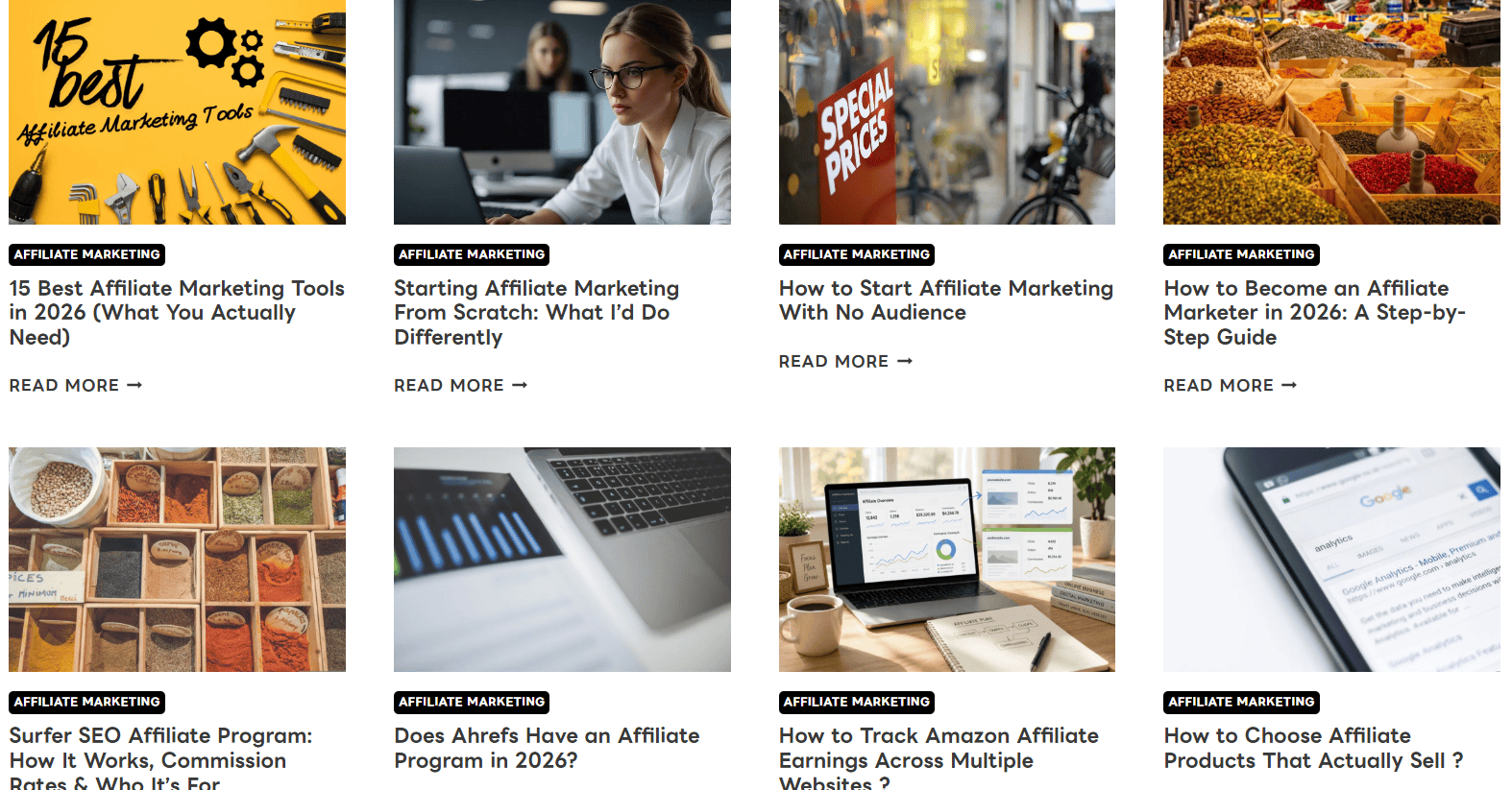 Affiliate Marketing Content Cluster